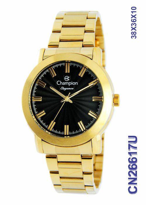 Relógio Champion Feminino Dourado Elegance Cn26617u