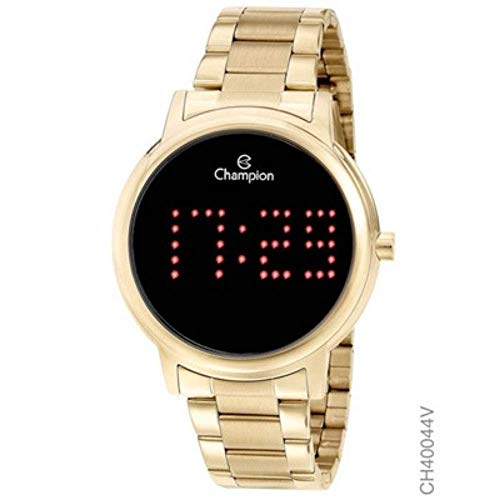 Relógio Champion Feminino Ref: Ch40044v Digital LED Dourado