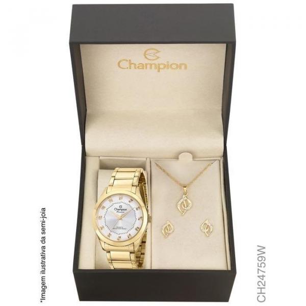 Relógio Champion Feminino Ref: Ch24759w Kit