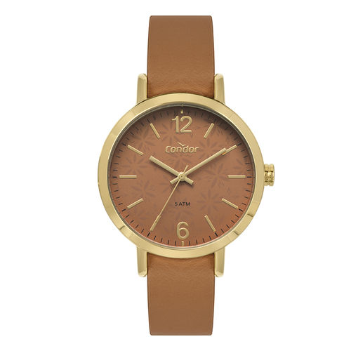 Relógio Condor Feminino Bracelete Dourado Co2035kyq/k2m