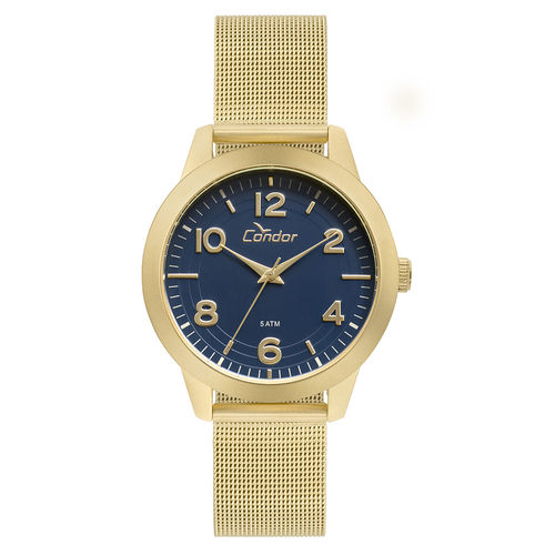 Relógio Condor Feminino Bracelete Dourado - Co2036kuq/4a