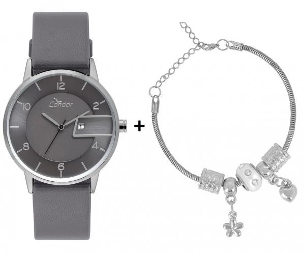 Relógio Condor Feminino Eterna Bracelete Prata com Pulseira - Cogl10br/k2c