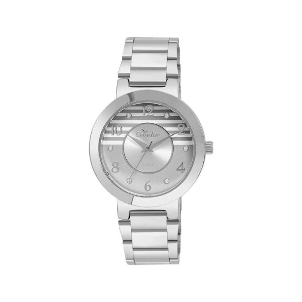 Relógio Condor Feminino Ref: Co2035ktg/3c Casual Prata