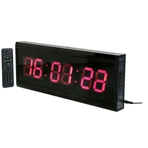 Relogio Cronometro Led Digital Treino Timer Grande 48x18cm