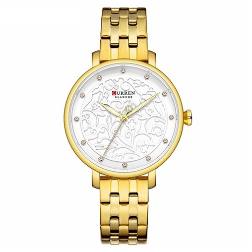 Relógio Curren Analógico C9046L Dourado - Tricae
