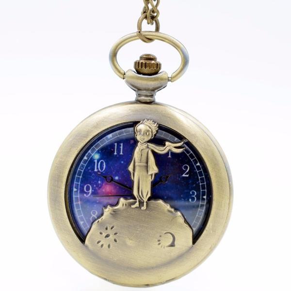 Relógio de Bolso Pequeno Príncipe Antoine de Saint-exupéry - Renascença