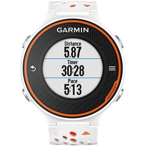 Relógio de Corrida Feminino Garmin Forerunner 620 com Gps e Medidor de Distância Branco/Laranja