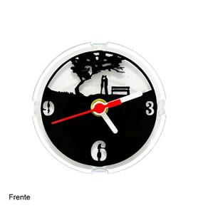 Relógio de Mesa Decorativo Namorados - Preto