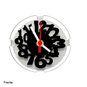 Relógio de Mesa Decorativo Números Modelo 5 - Preto