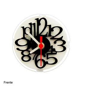 Relógio de Mesa Decorativo Números Modelo 2 - Preto