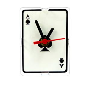 Relógio de Mesa Decorativo Poker Spades