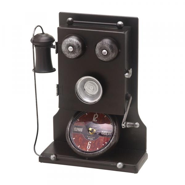 Relógio de Mesa Telefone Vintage 32cm - Espressione