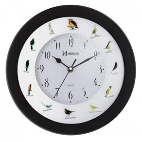 Relógio de Parede Canto dos Pássaros Brasileiros Herweg 6370-34