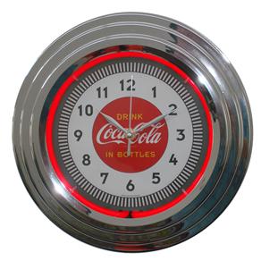 Relógio de Parede Coca-cola, Neon Single Color - Vermelho