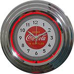 Relógio de Parede Coca-Cola Plástico Neon Single Colorido