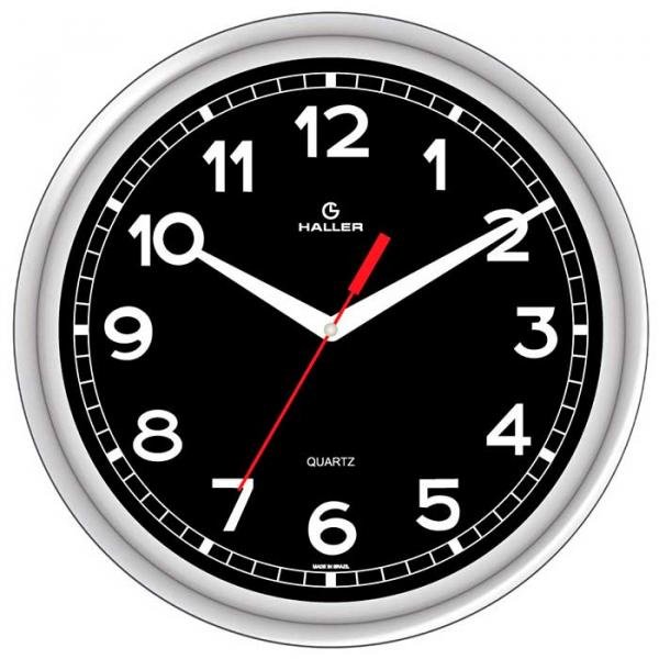 Relógio de Parede D30 New York 5396/05 30cm Prata - Haller