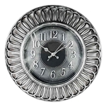 Relógio de Parede de Plástico Cinza 40cm Imporiente