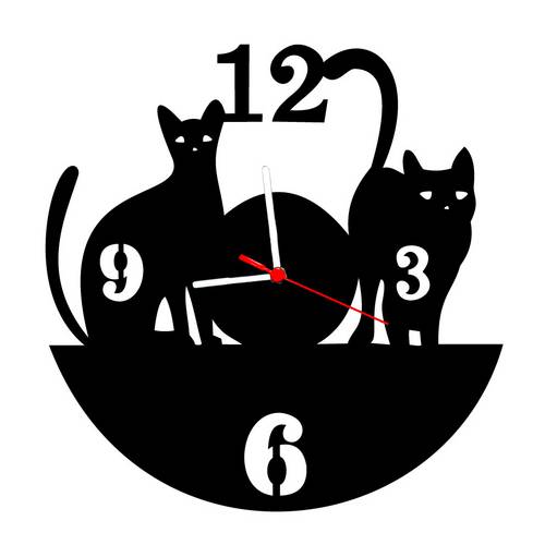 Relógio de Parede Decorativo Cats