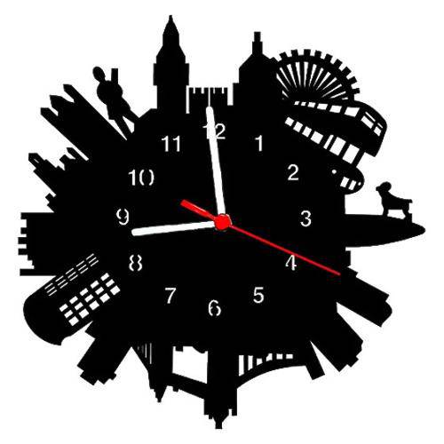 Tamanhos, Medidas e Dimensões do produto Relógio de Parede Decorativo Londres