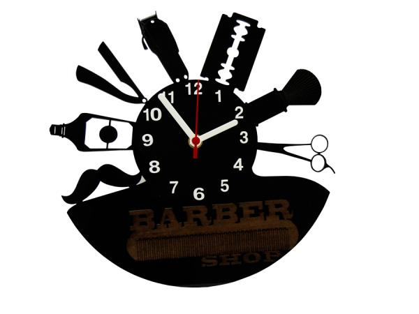 Relógio de Parede Decorativo - Modelo Barber Shop - me Criative