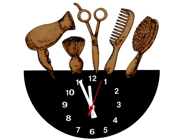 Relógio de Parede Decorativo - Modelo Cabeleireira - me Criative