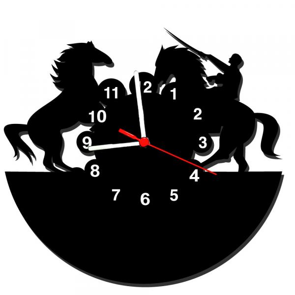 Relógio de Parede Decorativo - Modelo Cavaleiro - me Criative