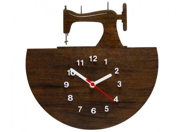 Relógio de Parede Decorativo - Modelo Máquina de Costura - me Criative