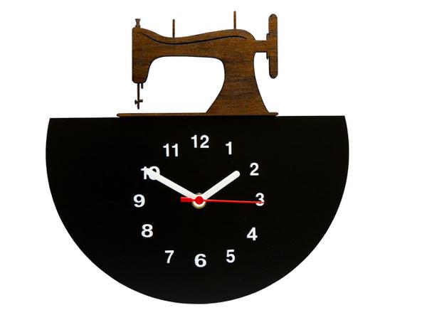 Relógio de Parede Decorativo - Modelo Máquina de Costura - me Criative