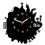 Relógio de Parede Decorativo Modelo Rio ME Criative