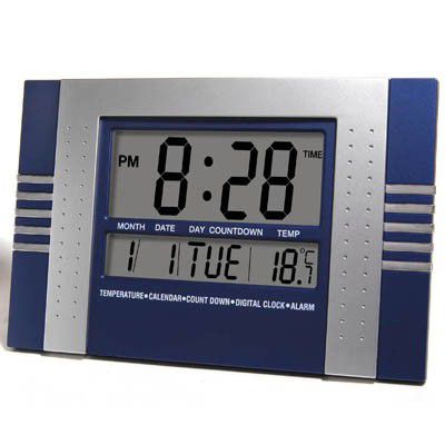 Relógio de Parede Digital com Data Temperatura e Alarme - Play Magazine