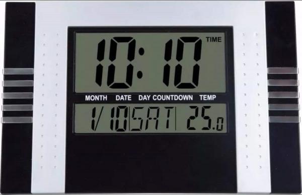 Relógio de Parede Digital com Temperatura Data e Despertador Kenko Kk-5850