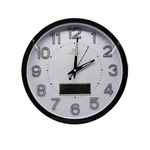 Relógio de Parede Digital e Analógico 34cm Makeda