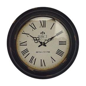 Relógio de Parede France em Ferro Oldway - 43x43 Cm