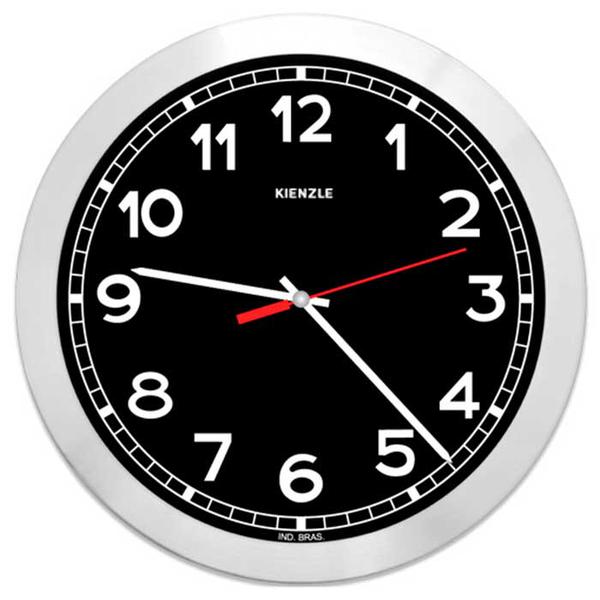Relógio de Parede Futura New York 6057/33 30cm Preto - Kienzle