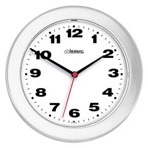 Relógio de Parede Herweg Plástico Branco 6103 - 21cm