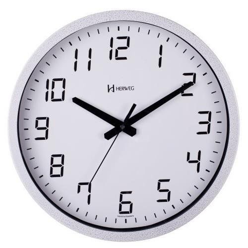 Relógio de Parede Herweg Ref: 6722-064 Prateado Alumínio