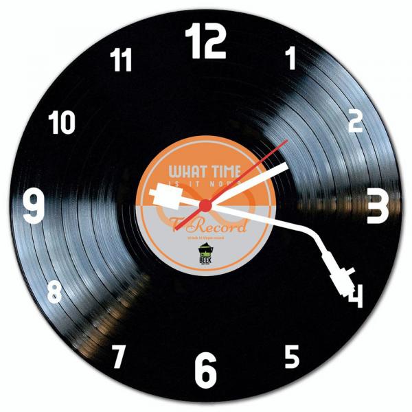 Relógio de Parede LP Disco de Vinil Orange - Beek