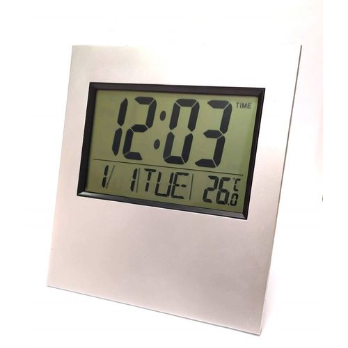 Relógio de Parede Mesa Digital Temperatura Data e Despertador Kenko Kk-2803