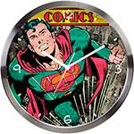 Relógio de Parede Metal DC Superman Verde Comics Colorido