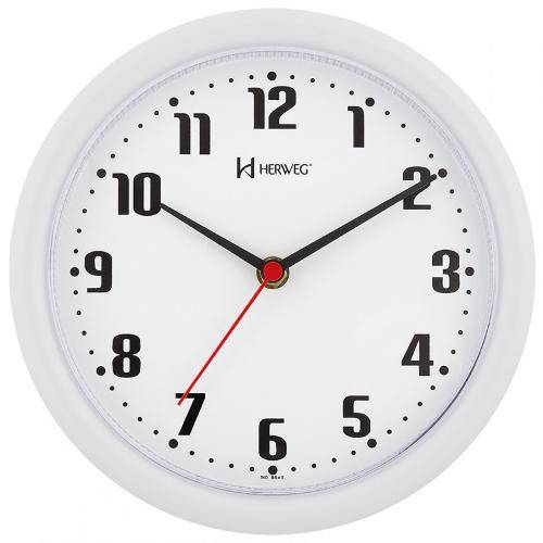 Relógio de Parede Moderno Herweg Branco 6102-21
