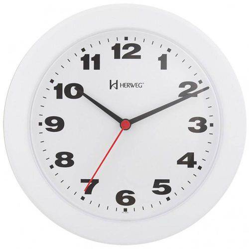Relógio de Parede Moderno Herweg Branco 6103-21