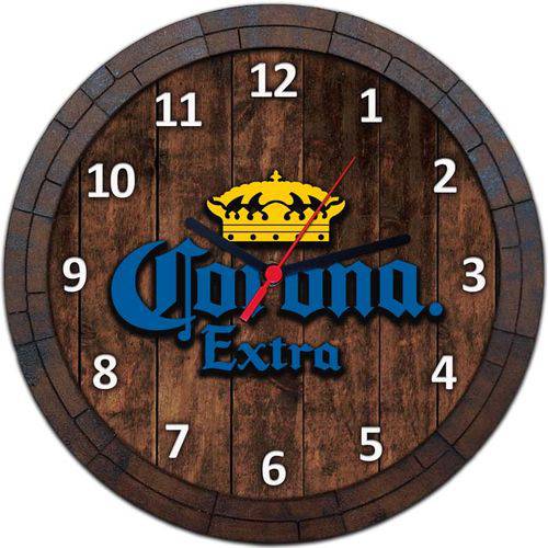 Tamanhos, Medidas e Dimensões do produto Relógio de Parede Quadro Tampa de Barril Cerveja Bebida W010