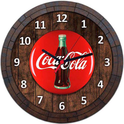 Tamanhos, Medidas e Dimensões do produto Relógio de Parede Quadro Tampa de Barril Cerveja Bebida W044