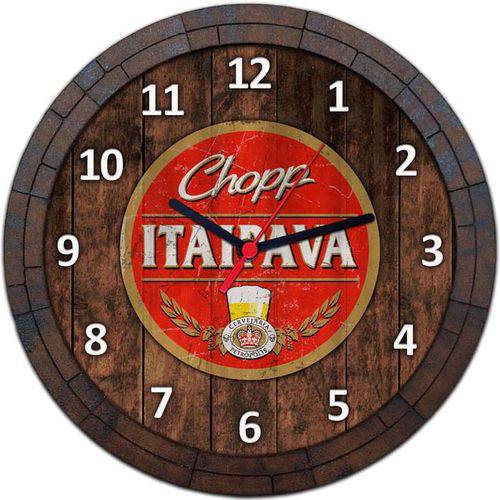 Tamanhos, Medidas e Dimensões do produto Relógio de Parede Quadro Tampa de Barril Cerveja Bebida W069