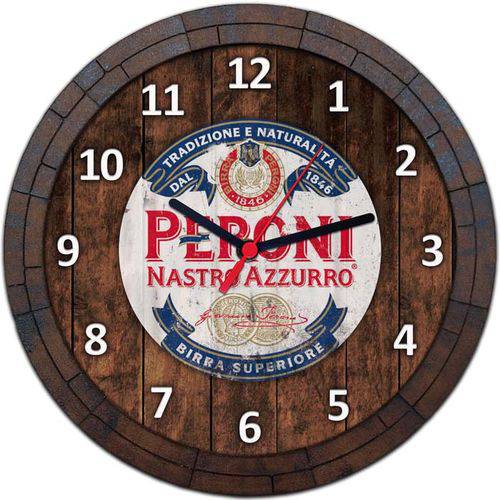 Tamanhos, Medidas e Dimensões do produto Relógio de Parede Quadro Tampa de Barril Cerveja Bebida W077