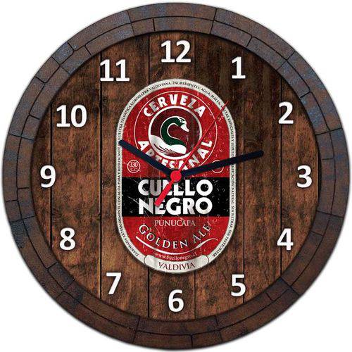 Tamanhos, Medidas e Dimensões do produto Relógio de Parede Quadro Tampa de Barril Cerveja Bebida W096