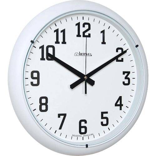 Relógio de Parede Quartz Branco 40x40x5