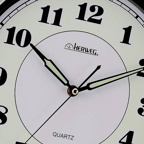 Tamanhos, Medidas e Dimensões do produto Relógio de Parede Quartz Branco - Herweg