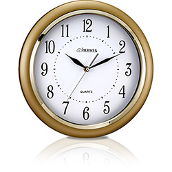 Relógio de Parede Quartz Dourado Claro - Herweg