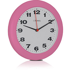 Tamanhos, Medidas e Dimensões do produto Relógio de Parede Quartz Rosa Baby - Herweg